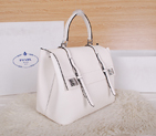 Prada Original Leather Tote Bag BN8905 White BN8905