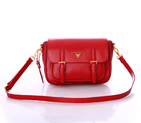Prada Saffiano Calf Leather Flap Bag BT0904 in Flame BT0904