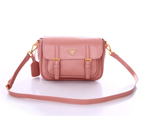 Prada Saffiano Calf Leather Flap Bag BT0904 in Pink BT0904