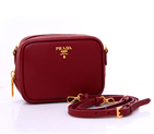 Prada Saffiano Calf Leather Pouch 1N1674 in Bordeaux 1N1674