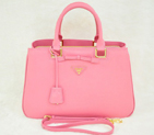 Prada Saffiano Calf Leather Tote Bag 2244 in Cherry pink 2244