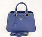 Prada Saffiano Calf Leather Tote Bag 2244 in RoyalBlue 2244