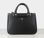 Prada Saffiano Calf Leather Tote Bag 2246 in Black 2246
