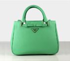 Prada Saffiano Calf Leather Tote Bag 2246 in Green 2246