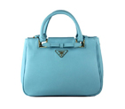 Prada Saffiano Calf Leather Tote Bag 2246 in Light blue 2246