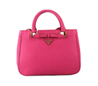 Prada Saffiano Calf Leather Tote Bag 2246 in Peach 2246