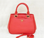 Prada Saffiano Calf Leather Tote Bag BN2245 in Flame 2245