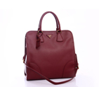 Prada Saffiano Calf Leather Tote Bag BN2254 in Claret BN2254