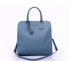 Prada Saffiano Calf Leather Tote Bag BN2254 in Light Blue BN2254
