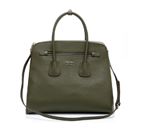 Prada Saffiano Cuir Leather Tote Bag 103359 in Green 103359