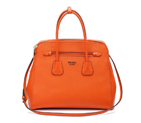 Prada Saffiano Cuir Leather Tote Bag 103359 in Orange 103359
