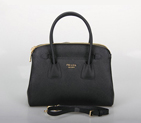 Prada Saffiano Cuir Leather Tote Bag 10337 in Black 10337