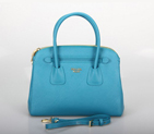 Prada Saffiano Cuir Leather Tote Bag 10337 in Skyblue 10337