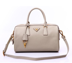 Prada Saffiano Leather Handbag BL0796 in Light Gray BL0796