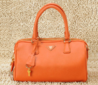 Prada Saffiano Leather Handbag BL0796 in Orange BL0796