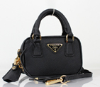Prada Saffiano Leather Mini Tote Bag BL0705 in Black BL0705