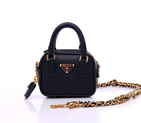 Prada Saffiano Leather Mini Tote Bag BL0705 in Black BL0705