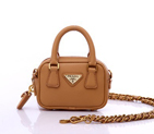 Prada Saffiano Leather Mini Tote Bag BL0705 in Khaki BL0705