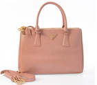 Prada Saffiano Patent Leather Tote Bag 1801 in Pink 1801