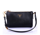 Prada Saffiano Small Shoulder Bag 1N1733 in Black 1N1733