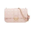Rose Poudre leather Miss Dior bag, leather plaited chain M0215OGAI M413