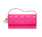 Rose Royale leather Lady Dior Rendez-vous wallet CAL43060P M362