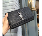 SAINT LAURENT Monogramme Cross-body Shoulder Bag 312389 Black 312389