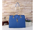 Saint Laurent Large Cabas Caviar Leather Bag Y3009 Blue Y3009