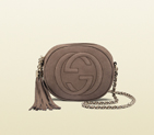 Soho nubuck leather mini chain bag 353965 AHHHG 2137