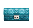 Turquoise Miss Dior leather wallet S0522PGAI M618