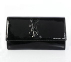 Yves Saint Laurent Belle De Jour Patent Leather Wallet 8223 Black 8223