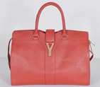 Yves Saint Laurent Medium Cabas Chyc Bag 8221 Cherry Red 8221