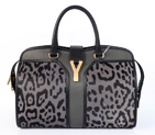 Yves Saint Laurent Medium Cabas Chyc Bag 8221 Grey leopard 8221