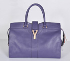 Yves Saint Laurent Medium Cabas Chyc Bag 8221 Purple 8221