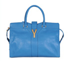 Yves Saint Laurent Medium Cabas Chyc Bag 8221 light blue 8221