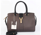 Yves Saint Laurent Small Cabas Chyc Bag 8220 Gray with black 8220