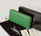 Yves Saint Laurent Zippy Wallet 241153 Green 241153