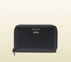 gucci swing leather zip around wallet 354497