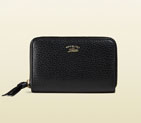 gucci swing leather zip card case 368877