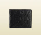 guccissima leather bi-fold wallet 365466 A0V1R 1000 365466