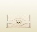 guccissima leather continental wallet 282431