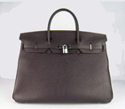 Hermes 40CM Dark Coffee (silver) HBK40DCS003