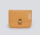 Celine Calf Leather Classic Box Small Flap Bag Camel 80077