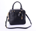 BL0757 Black Cross pattern full leather BL0757BCP