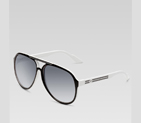 medium aviator sunglasses with G detail and signat 249722 J1691 1002