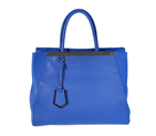 Fendi 2Jours Bag blue Calfskin Leather F8017