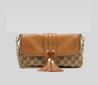 'marrakech' evening bag with woven leather trim an 257032 FWHDG 9662