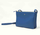 Celine Fashion Shoulder Bag Lambskin Blue 8822