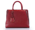 Fendi Fall Winter 2012 2Jours Bordeaux Original Leather Tote Bag F001 F001