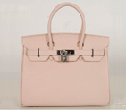 Hermes Birkin togo leather 30CM togo in Pink with Silver hardware H30BJPS
